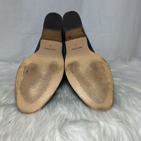 Kenneth Cole Reaction Navy Suede Fringe Side Zip Side Fringe Booties Sz 10 - Picture 6 of 6